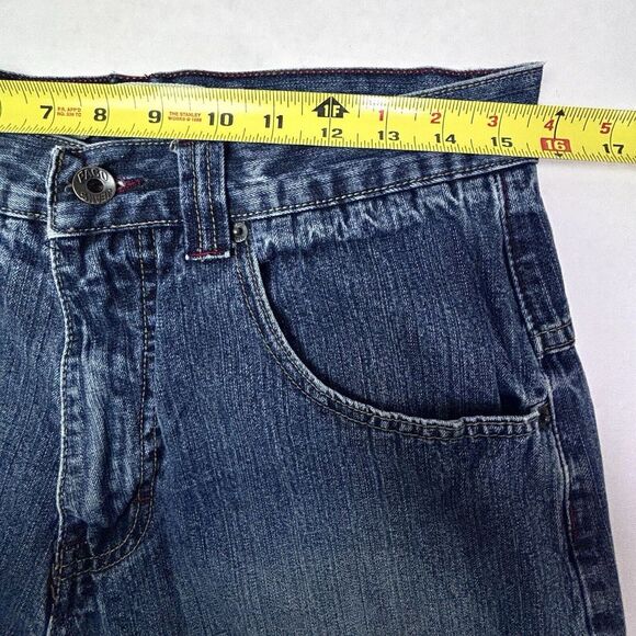 VTG Paco Jeans Carpenter Men's 32X28 Skate Baggy Dark Logo Y2K Faux Leather GUC‎ - Picture 5 of 12